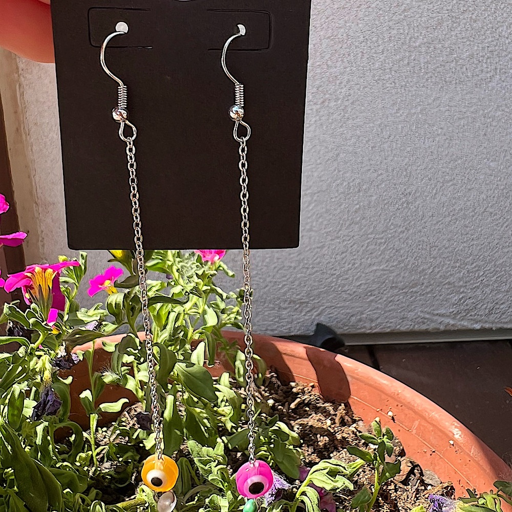 Evil Eye Collection 🧿 Silver Dangles